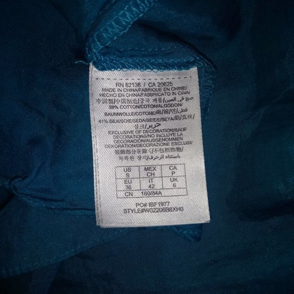 Guess Silk-blend Turquoise Teal Open Back tank - Picture 5 of 5